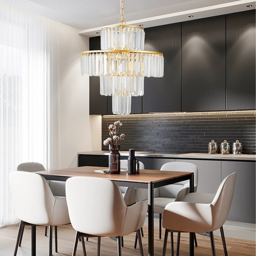 Gold Chandelier Metal Ceiling Light
