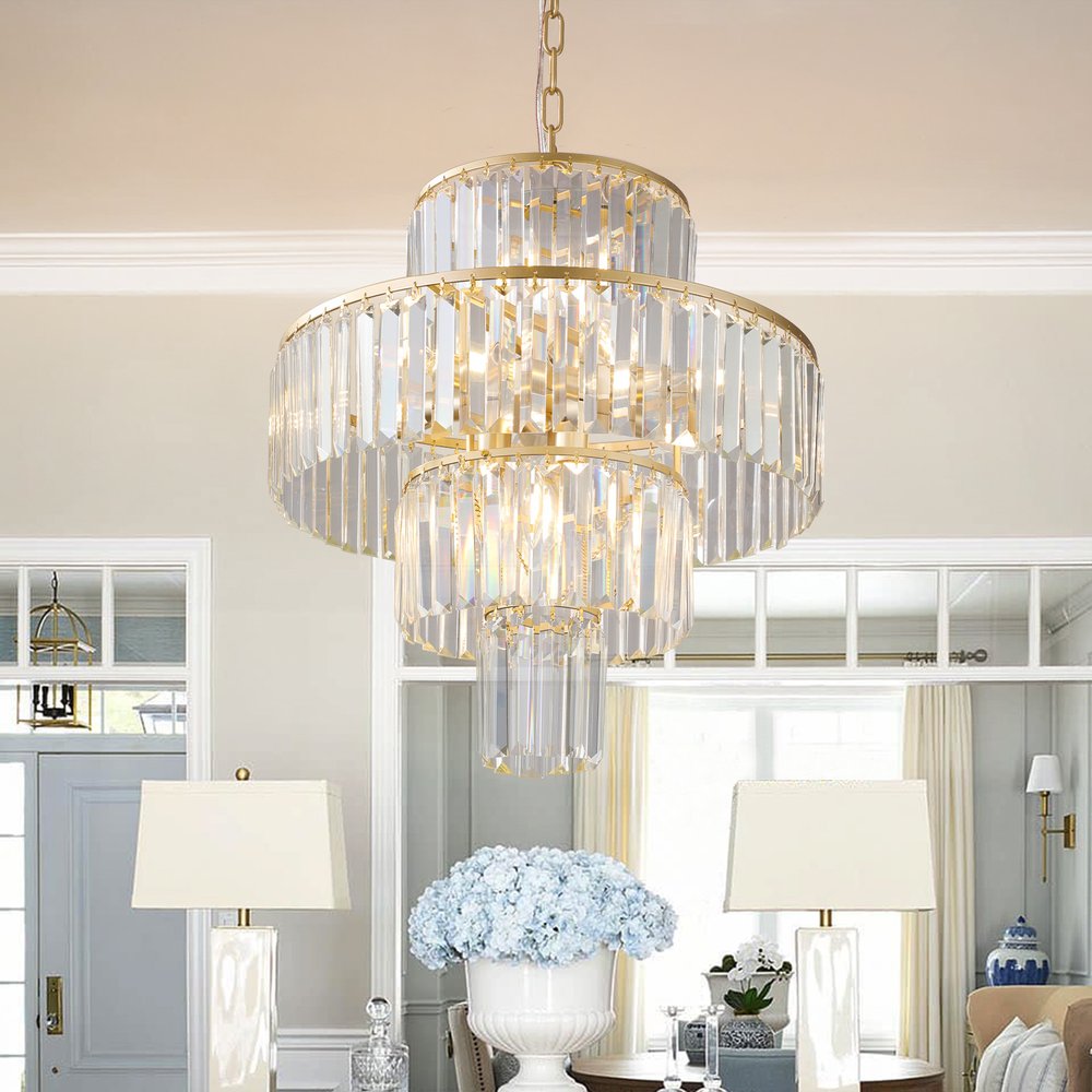 Gold Chandelier Metal Ceiling Light