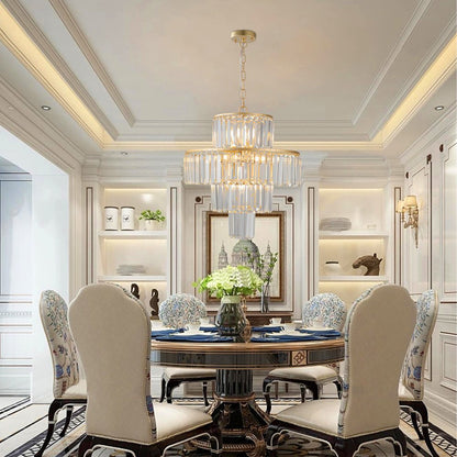 Gold Chandelier Metal Ceiling Light