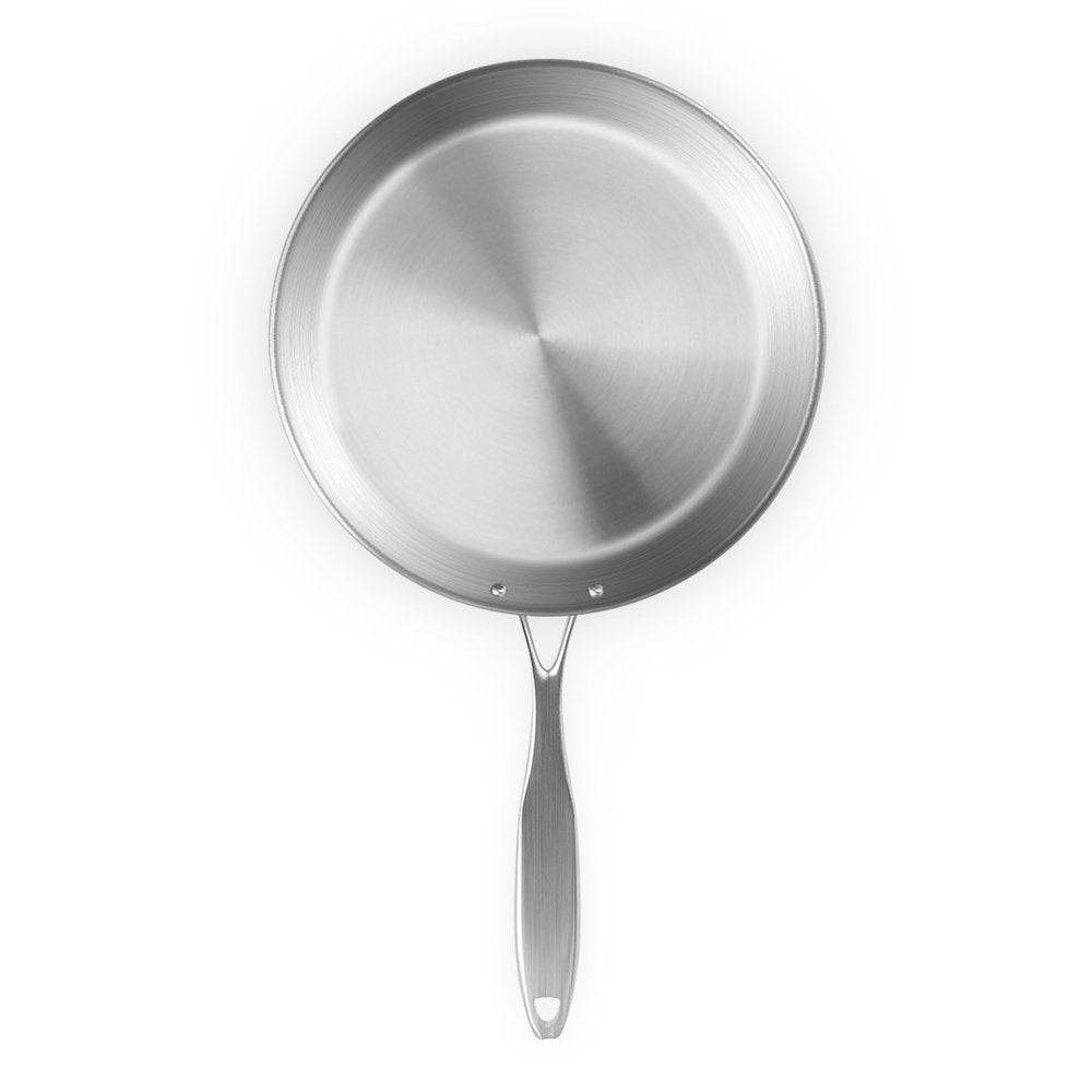 8" Silver Stainless Steel Frying Pan