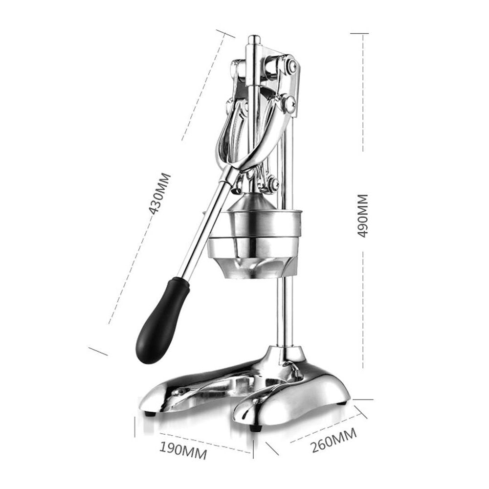 7" Silver Stainless Steel Manual Juicer
