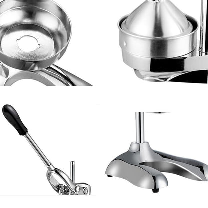 7" Silver Stainless Steel Manual Juicer