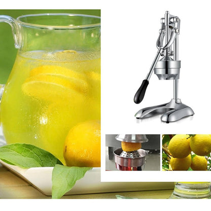7" Silver Stainless Steel Manual Juicer