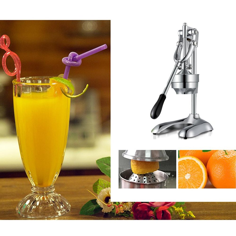 7" Silver Stainless Steel Manual Juicer
