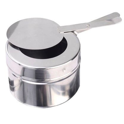 20" Silver Stainless Steel Chafing Dish With Stand