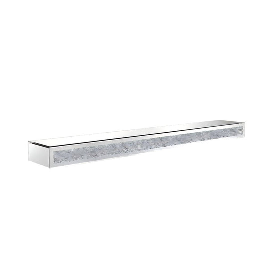 47" Clear Glass Wall Mounted Floating Shelf