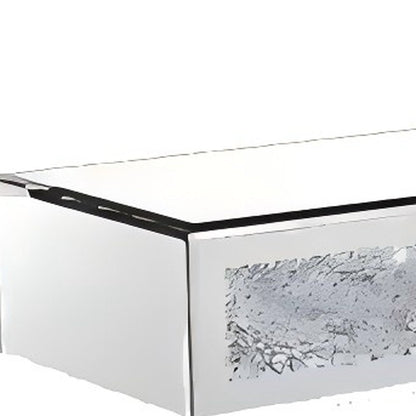 47" Clear Glass Wall Mounted Floating Shelf