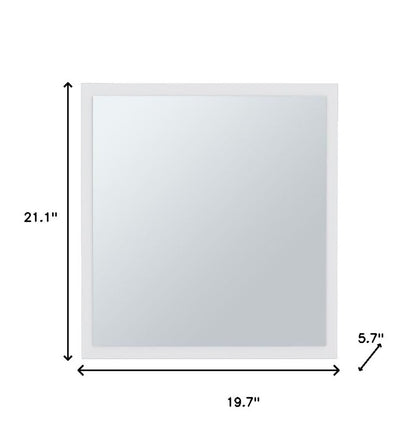 20" White Wood Floating Bathroom Vanity And Medicine Cabinet With Mirror