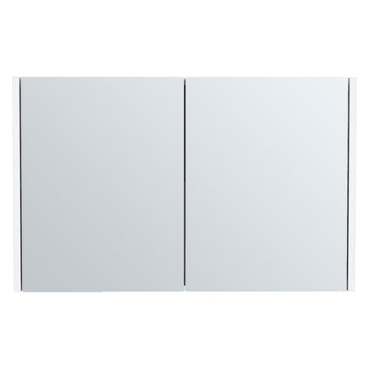 32" White Wood Wall Mounted Double Door Medicine Cabinet