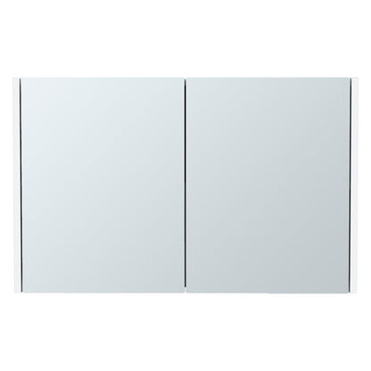 32" White Wood Wall Mounted Double Door Medicine Cabinet