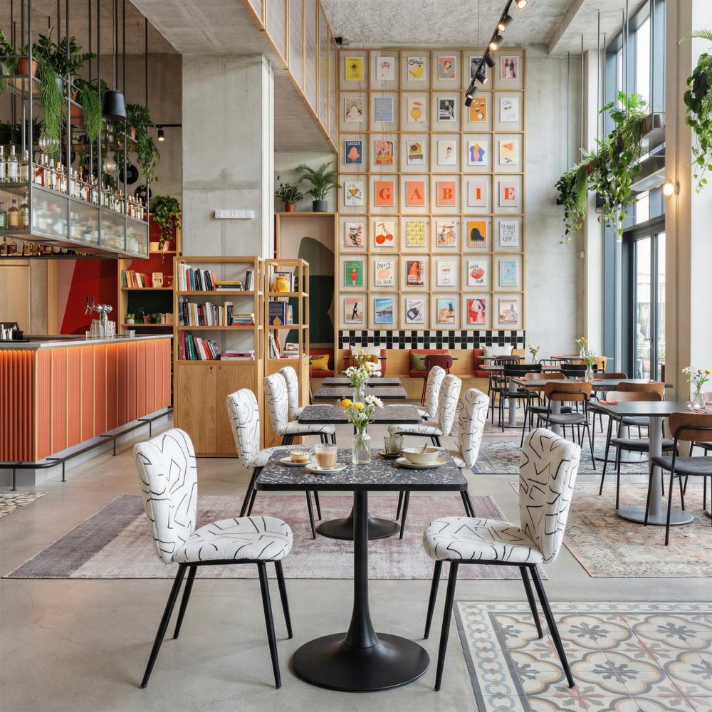 Set of Two White and Black Upholstered Faux Shearling Dining Side Chairs