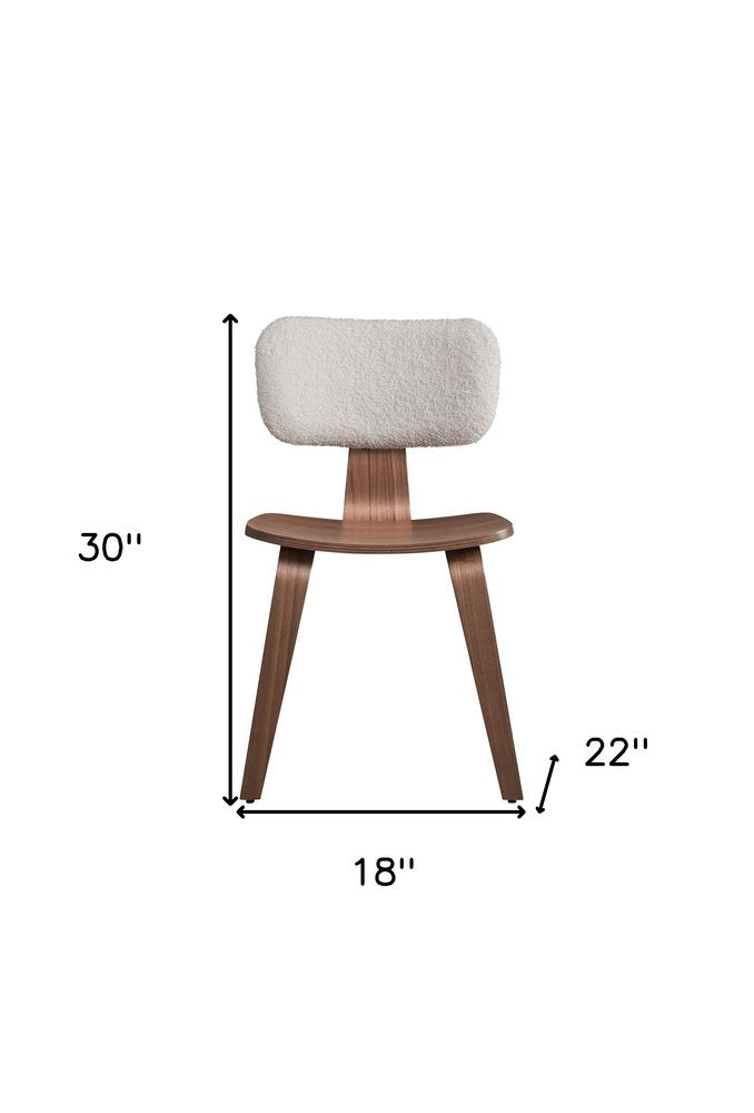 Set of Two Green and Brown Fabric Open Back Dining Side Chairs