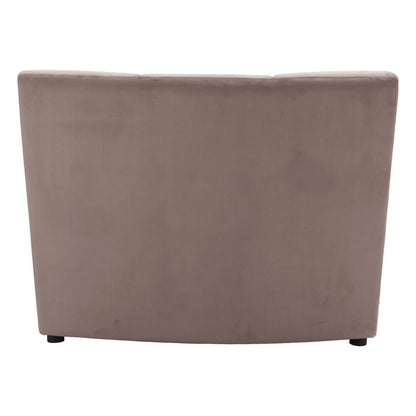 42" Beige Velvet Modular Sofa