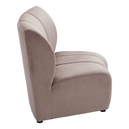 42" Beige Velvet Modular Sofa