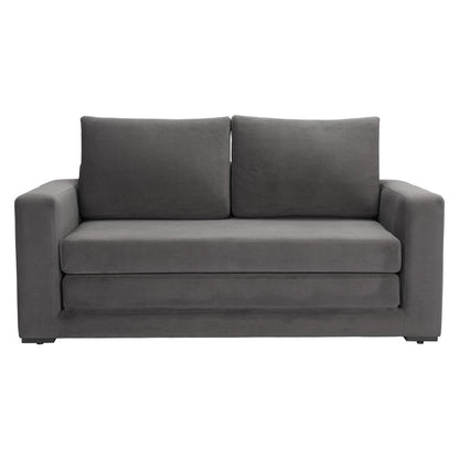 63" Gray Fabric Sleeper Sofa