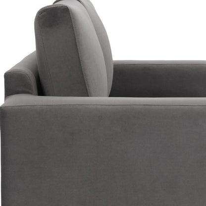 63" Gray Fabric Sleeper Sofa