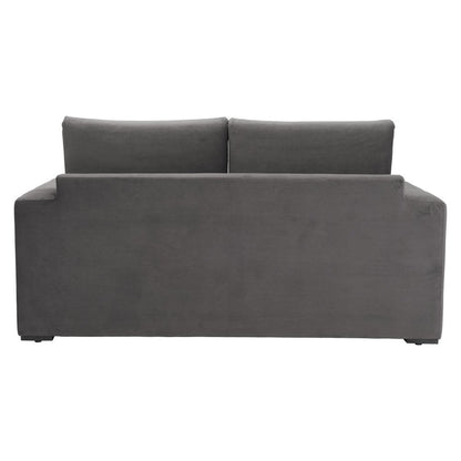 63" Gray Fabric Sleeper Sofa