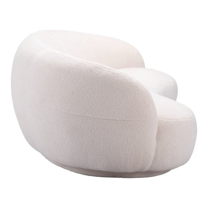 93" Cream Fabric Sofa