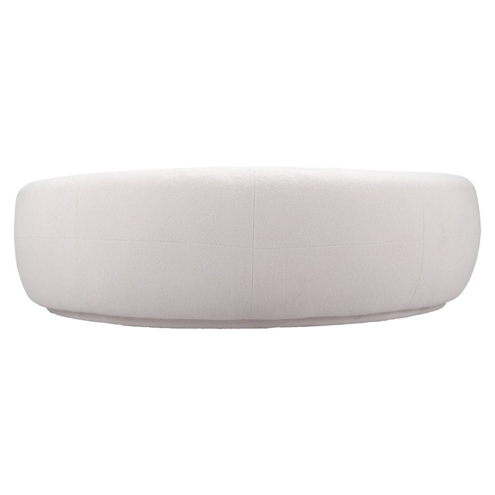 93" Cream Fabric Sofa