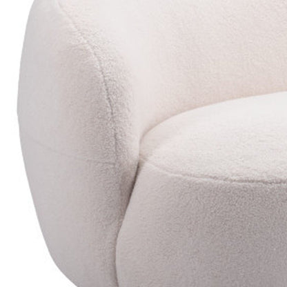 93" Cream Fabric Sofa