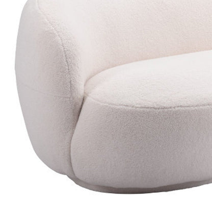 93" Cream Fabric Sofa