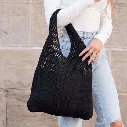 Soft Knit Hobo Shoulder Bag