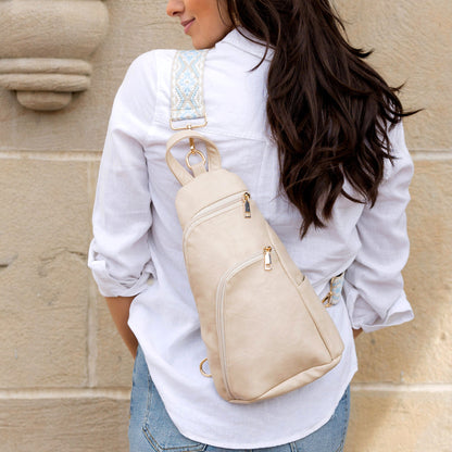 Evie Vegan Leather Crossbody Sling Bag