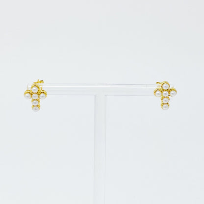 Dainty Cross Stud Earrings