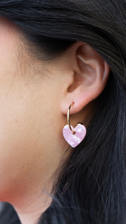 Sweetheart Hoops - Pink