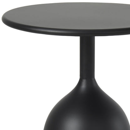 17" Black Iron and Metal Tray Table