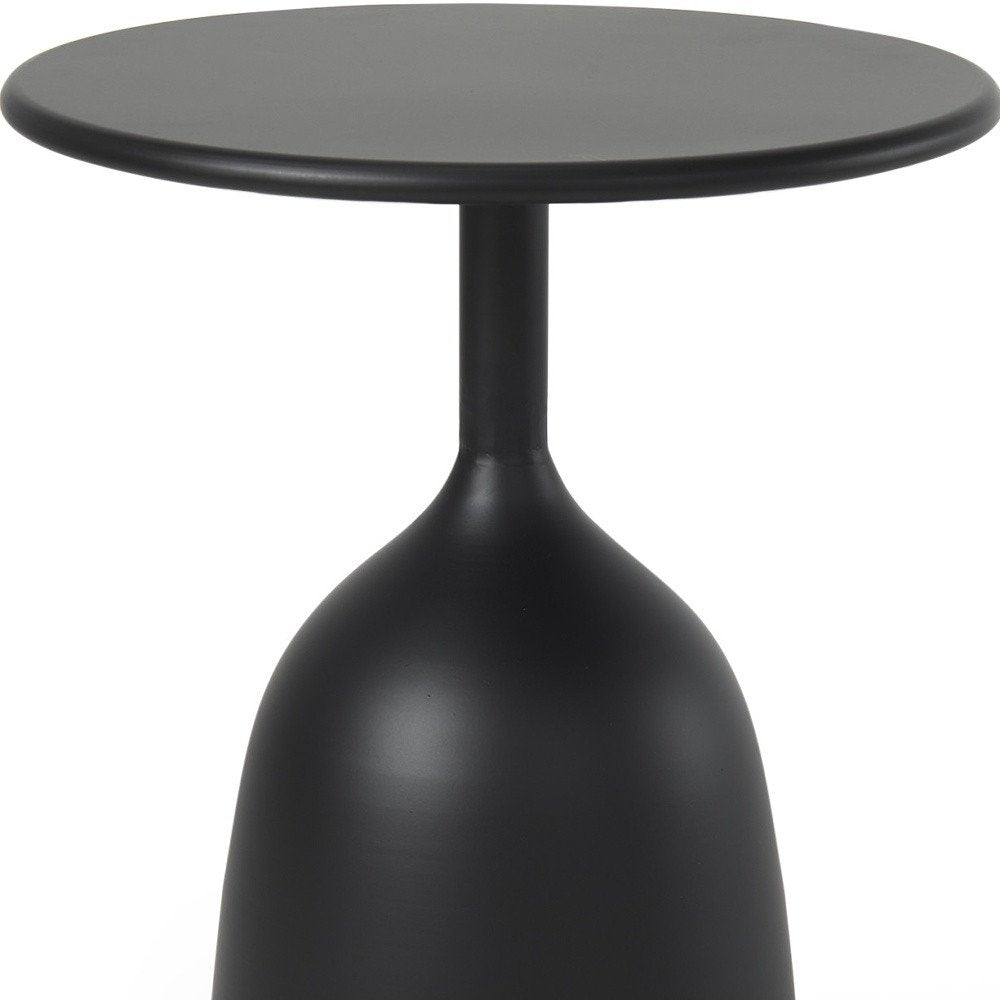 17" Black Iron and Metal Tray Table