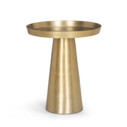 18" Brass Aluminum Tray Table