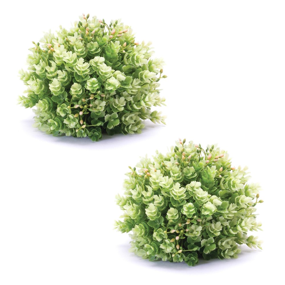 Set of Two 6" Green Artificial