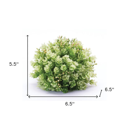 Set of Two 6" Green Artificial