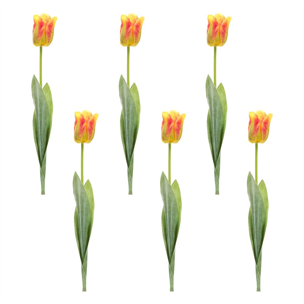 Set of Six 2" Green Artificial