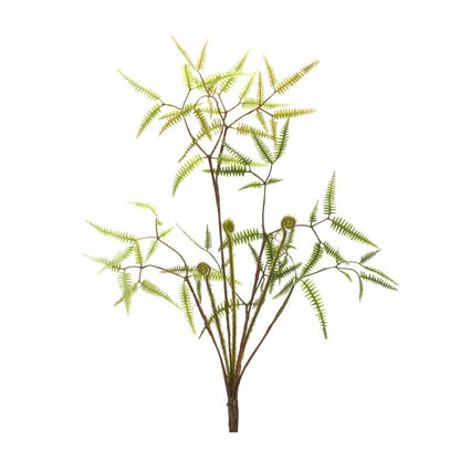 Set of Six 3" Green Artificial Fern