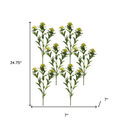 Set of Six 7" Green Artificial