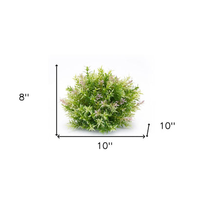 Set of Six 10" Green Artificial