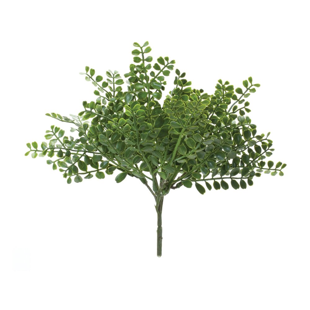 12 9" Green Fern Artificial Plant in a No