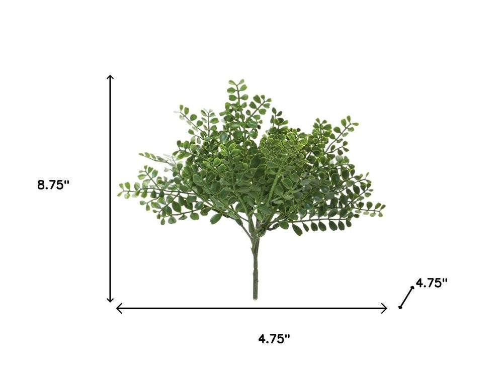 12 9" Green Fern Artificial Plant in a No