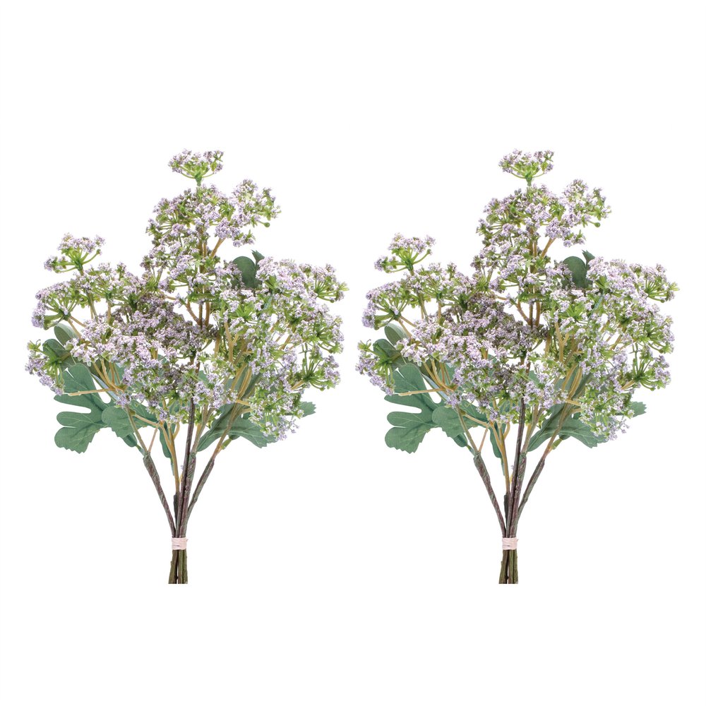 Set of Two 4" Green Artificial
