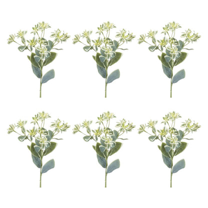 Set of Six 5" Green Artificial