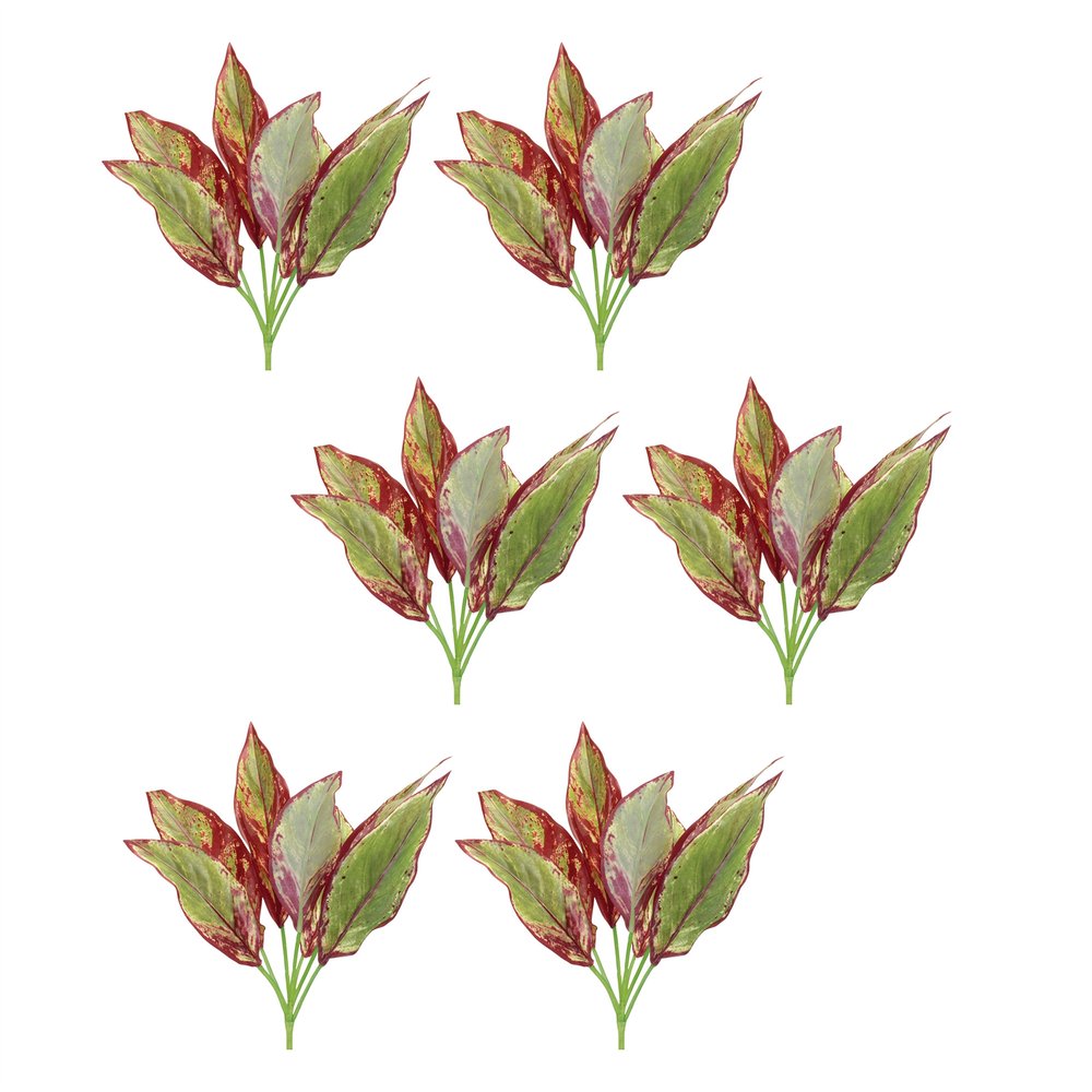 Set of Six 11" Green Artificial