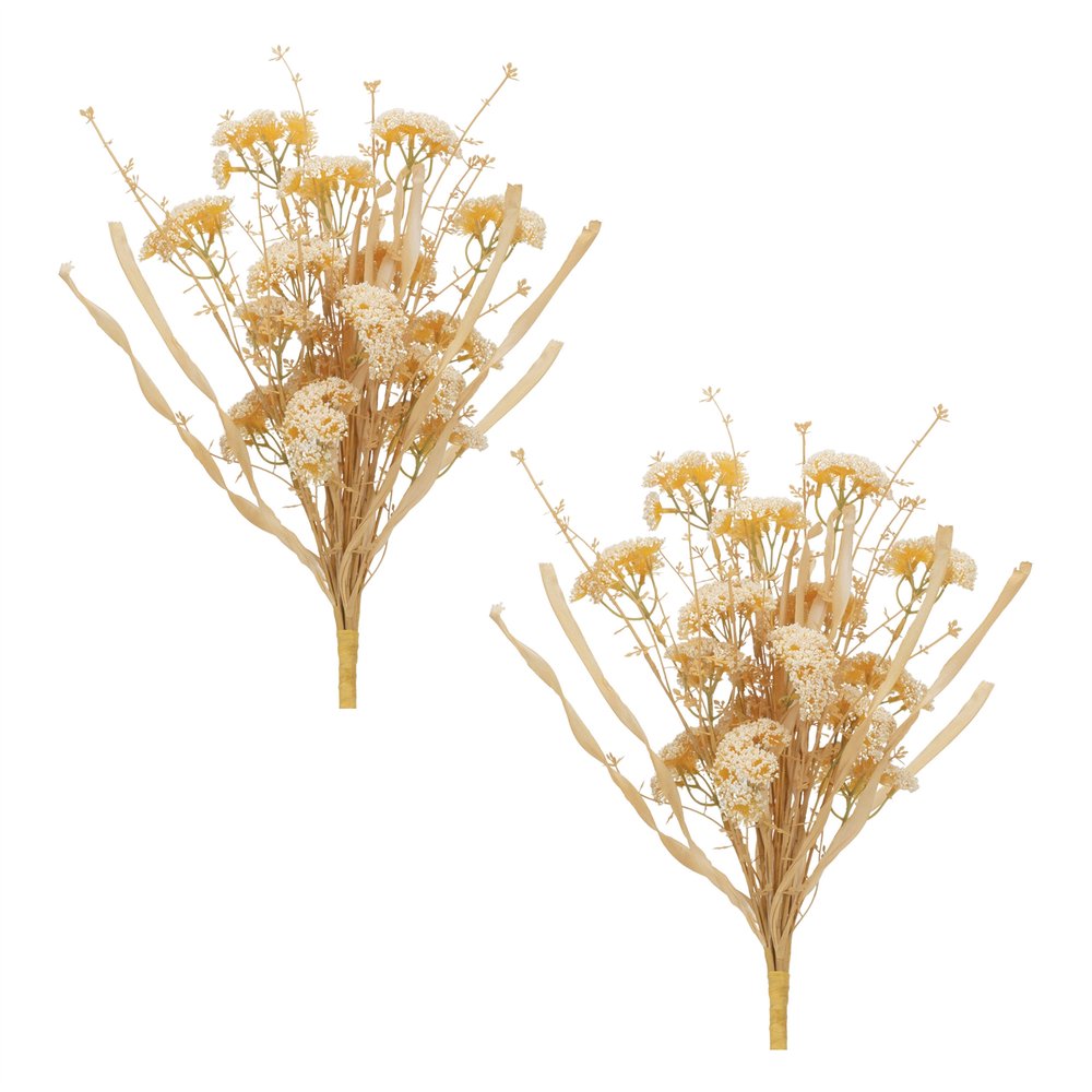 Set of Two 7" Beige Artificial