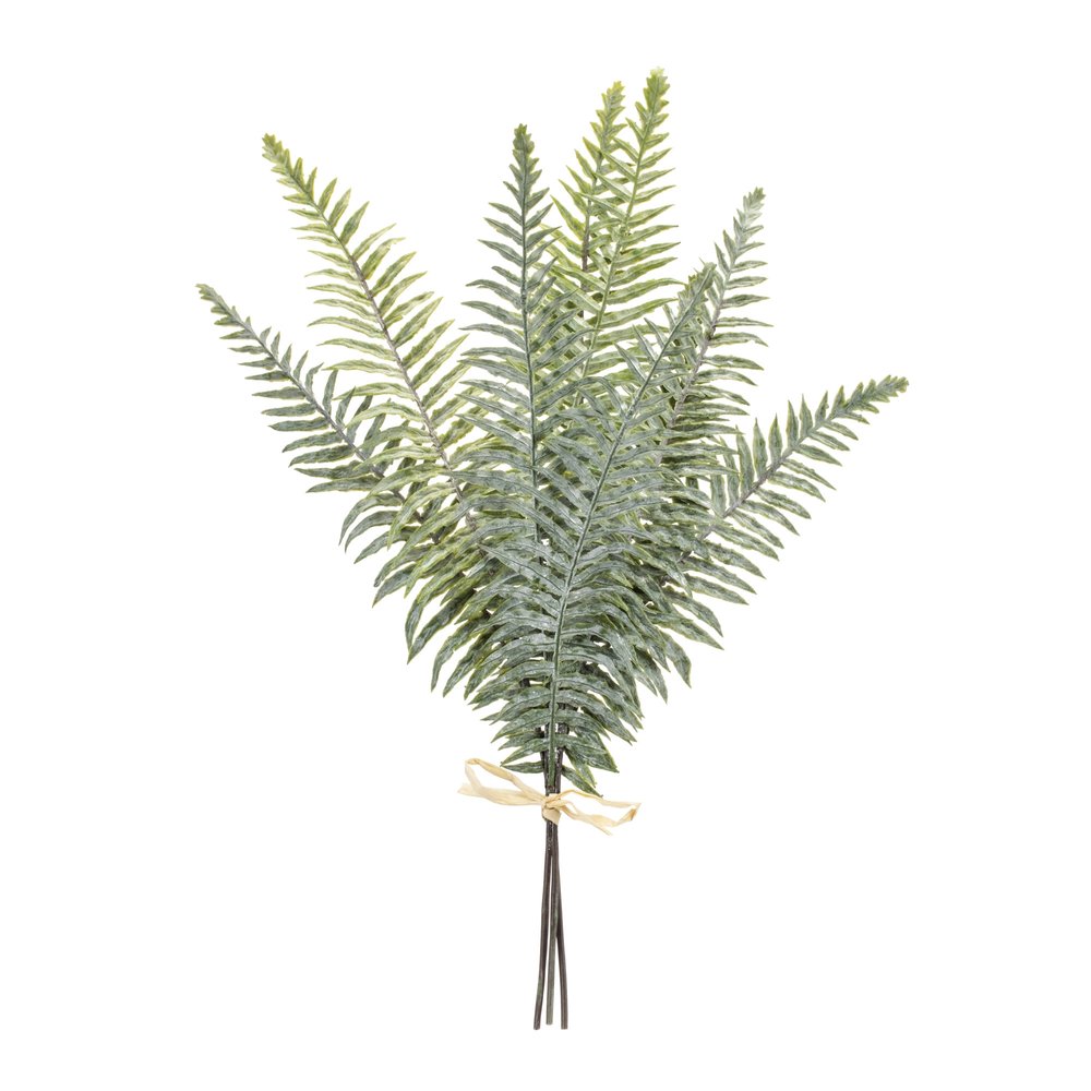 Set of Two 21" Green Artificial Fern Tree