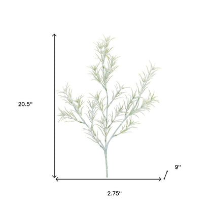 Set of Six 3" Green Artificial