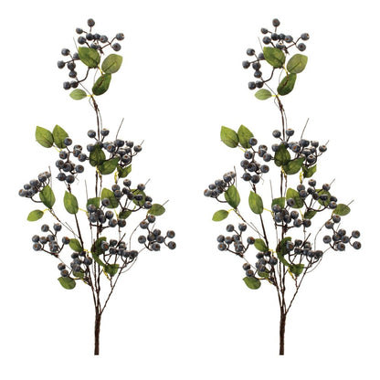 Set of Two 3" Blue Artificial