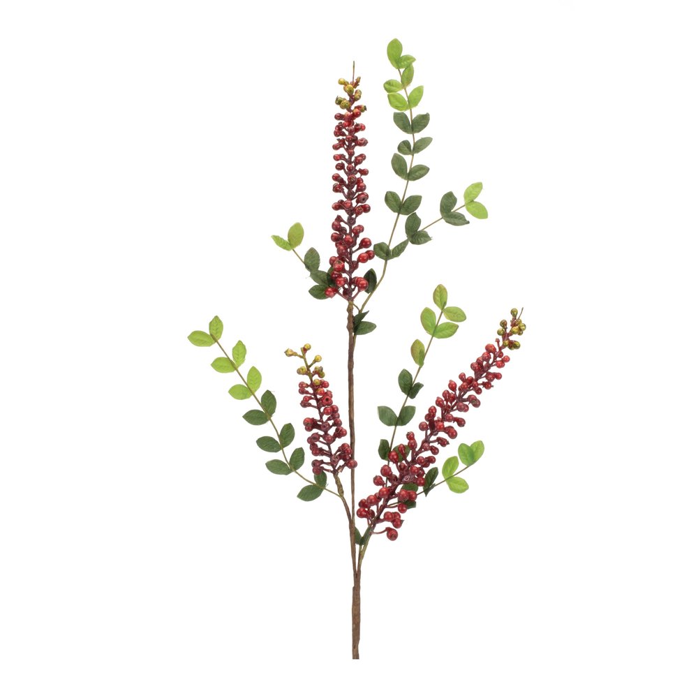 Set of Six 2" Red Artificial