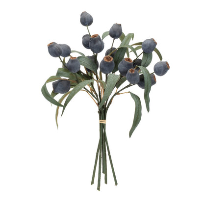 Set of two 14" Blue Artificial Plant in a No