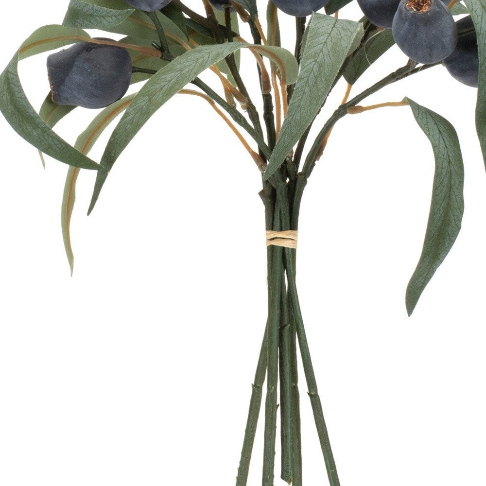 Set of two 14" Blue Artificial Plant in a No